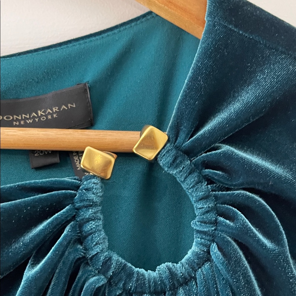Donna Karan Green Long Sleeve Dress - Picture 6 of 10